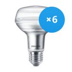 Monipakkaus 6x Philips Corepro LED Kohdevalaisin E27 R80 8W 670lm 36D - 827 Erittäin Lämmin Valkoinen | Korvaa 100W