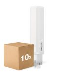 Monipakkaus 10x Philips CorePro PL-C LED 9.5W 990lm - 830 Lämmin Valkoinen | 4-Nastaa - Korvaa 26W