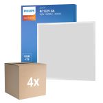 Monipakkaus 4x Philips LED Paneeli CoreLine RC132V 26W 3600lm - 840 Kylmä Valkoinen | 60x60cm - UGR <19