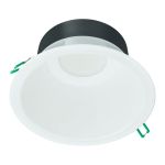 Philips LED Alasvalo Coreline DN142B Aluminium Valkoinen 19.2W 2300lm 60D - 830 Lämmin Valkoinen | Odetnij 200mm - IP20 - Himmennettävä - Valkoinen Heijastin - Emergency