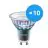 Monipakkaus 10x Philips MASTER LED Spot ExpertColor GU10 PAR16 5.5W 400lm 36D - 940 Kylmä Valkoinen | Paras Värintoisto - Himmennettävä - Korvaa 50W