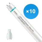 Monipakkaus 10x Philips LED Putki T8 MASTER Value (EM/Mains) High Output 8W 1000lm - 830 Lämmin Valkoinen | 60cm - Korvaa 18W